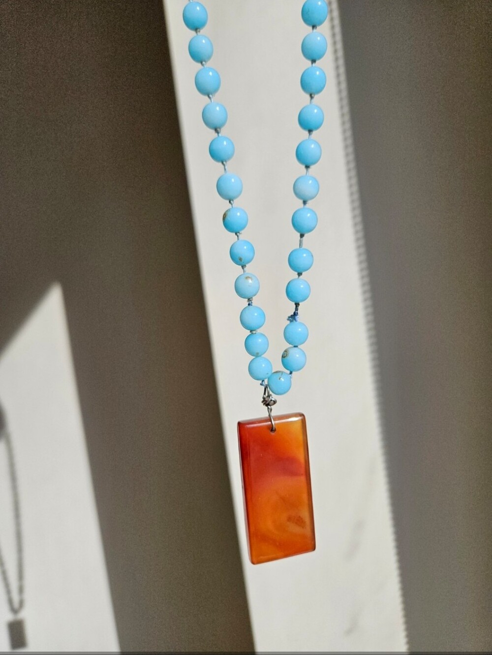 Vintage Blue Larimar Necklace